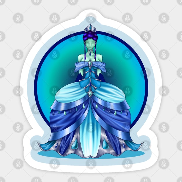 Lady of Water Sticker by Keltaria